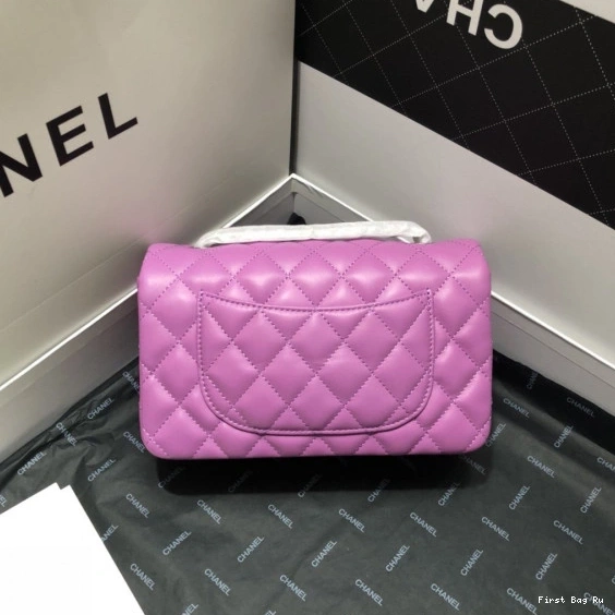 First Bag Ru CHANEL FLAP BAG LAMBSKIN 0804